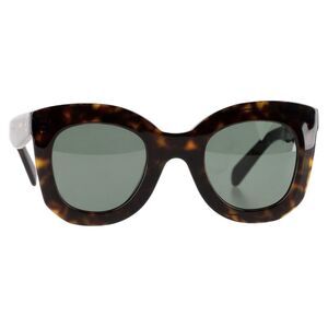 Celine 3 Dots CL4005IN Square-Framed Sunglasses in Brown Acetate